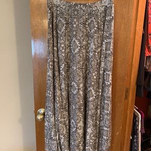 midi patterned skirt